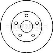 Borg & Beck BBD5107 - Тормозной диск autospares.lv