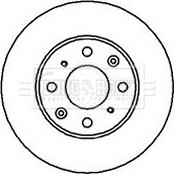 Borg & Beck BBD5114 - Тормозной диск autospares.lv