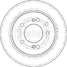 Borg & Beck BBD5185 - Тормозной диск autospares.lv