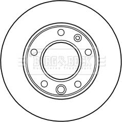 Borg & Beck BBD5134 - Тормозной диск autospares.lv