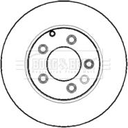 Borg & Beck BBD5131 - Тормозной диск autospares.lv