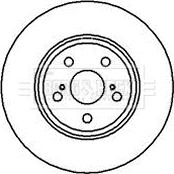 Japanparts DI294AF - Тормозной диск autospares.lv