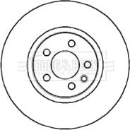 Borg & Beck BBD5121 - Тормозной диск autospares.lv