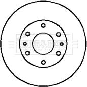 Borg & Beck BBD5123 - Тормозной диск autospares.lv