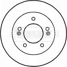 Borg & Beck BBD5174 - Тормозной диск autospares.lv