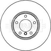 Borg & Beck BBD5866S - Тормозной диск autospares.lv