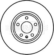 Borg & Beck BBD5819S - Тормозной диск autospares.lv