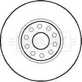 Borg & Beck BBD5883S - Тормозной диск autospares.lv