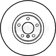 Borg & Beck BBD5823S - Тормозной диск autospares.lv