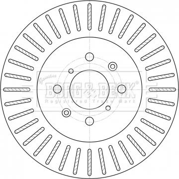 Borg & Beck BBD5394 - Тормозной диск autospares.lv