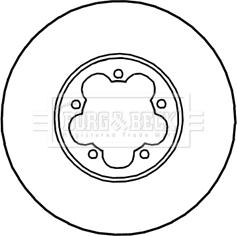 Borg & Beck BBD5341 - Тормозной диск autospares.lv