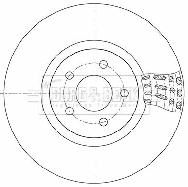 Borg & Beck BBD5348 - Тормозной диск autospares.lv