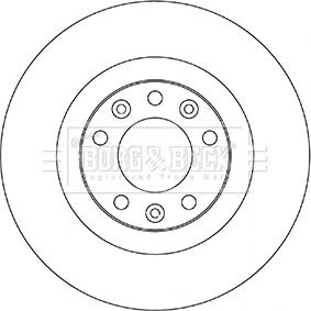 Borg & Beck BBD5356 - Тормозной диск autospares.lv