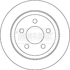 Borg & Beck BBD5351 - Тормозной диск autospares.lv