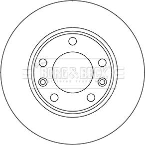 Borg & Beck BBD5358 - Тормозной диск autospares.lv