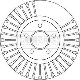 Borg & Beck BBD5353 - Тормозной диск autospares.lv