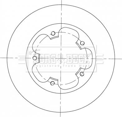 Borg & Beck BBD5364 - Тормозной диск autospares.lv