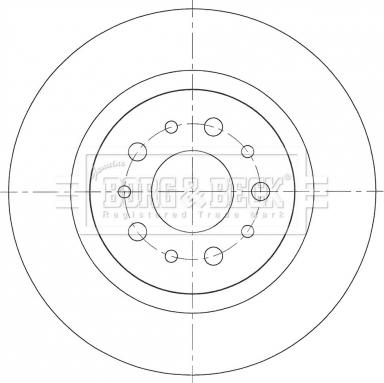 Borg & Beck BBD5366 - Тормозной диск autospares.lv