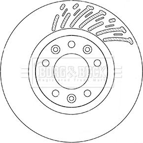 Borg & Beck BBD5360 - Тормозной диск autospares.lv