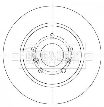 Borg & Beck BBD5367 - Тормозной диск autospares.lv