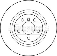 Borg & Beck BBD5300 - Тормозной диск autospares.lv