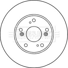 Borg & Beck BBD5319 - Тормозной диск autospares.lv