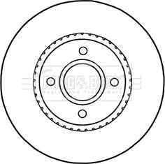 Borg & Beck BBD5316 - Тормозной диск autospares.lv