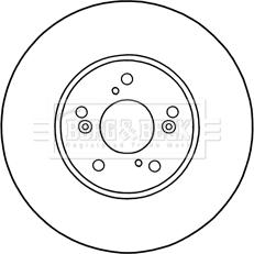 Borg & Beck BBD5311 - Тормозной диск autospares.lv