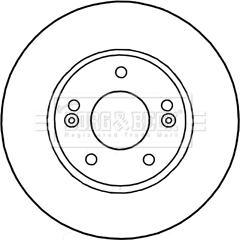 Borg & Beck BBD5313 - Тормозной диск autospares.lv