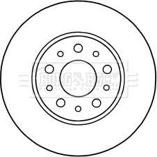 Borg & Beck BBD5312 - Тормозной диск autospares.lv