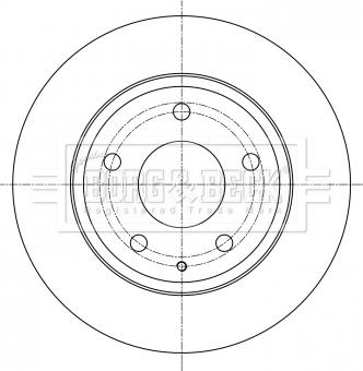 Borg & Beck BBD5382 - Тормозной диск autospares.lv