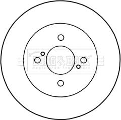 Borg & Beck BBD5334 - Тормозной диск autospares.lv