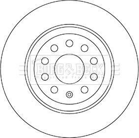 Borg & Beck BBD5331 - Тормозной диск autospares.lv