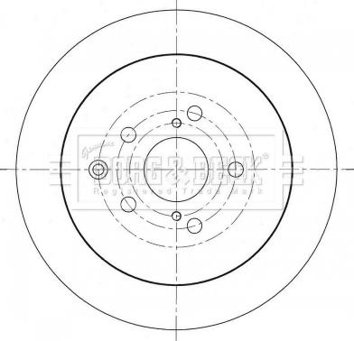 Borg & Beck BBD5371 - Тормозной диск autospares.lv