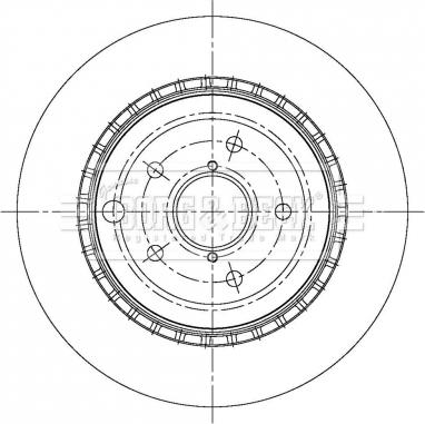 Borg & Beck BBD5378 - Тормозной диск autospares.lv