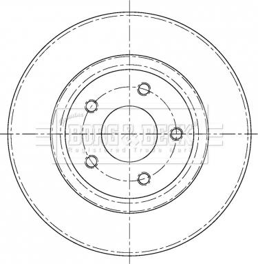 Borg & Beck BBD5373 - Тормозной диск autospares.lv