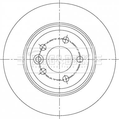 Borg & Beck BBD5377 - Тормозной диск autospares.lv