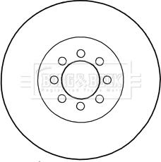 Borg & Beck BBD5298 - Тормозной диск autospares.lv