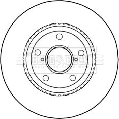 Borg & Beck BBD5292 - Тормозной диск autospares.lv