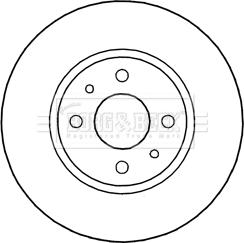 Borg & Beck BBD5242 - Тормозной диск autospares.lv