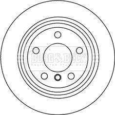 Borg & Beck BBD5259 - Тормозной диск autospares.lv