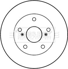 Borg & Beck BBD5256 - Тормозной диск autospares.lv