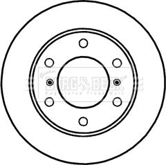 Borg & Beck BBD5250 - Тормозной диск autospares.lv