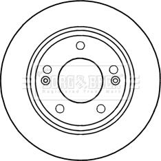 Borg & Beck BBD5257 - Тормозной диск autospares.lv