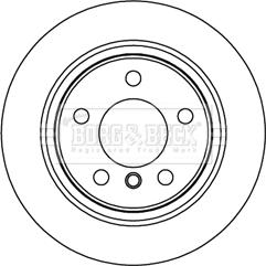 Borg & Beck BBD5265 - Тормозной диск autospares.lv
