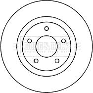 Borg & Beck BBD5261 - Тормозной диск autospares.lv