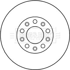 Borg & Beck BBD5205 - Тормозной диск autospares.lv