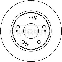 Borg & Beck BBD5202 - Тормозной диск autospares.lv