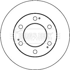 Borg & Beck BBD5213 - Тормозной диск autospares.lv