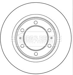 Borg & Beck BBD5289 - Тормозной диск autospares.lv